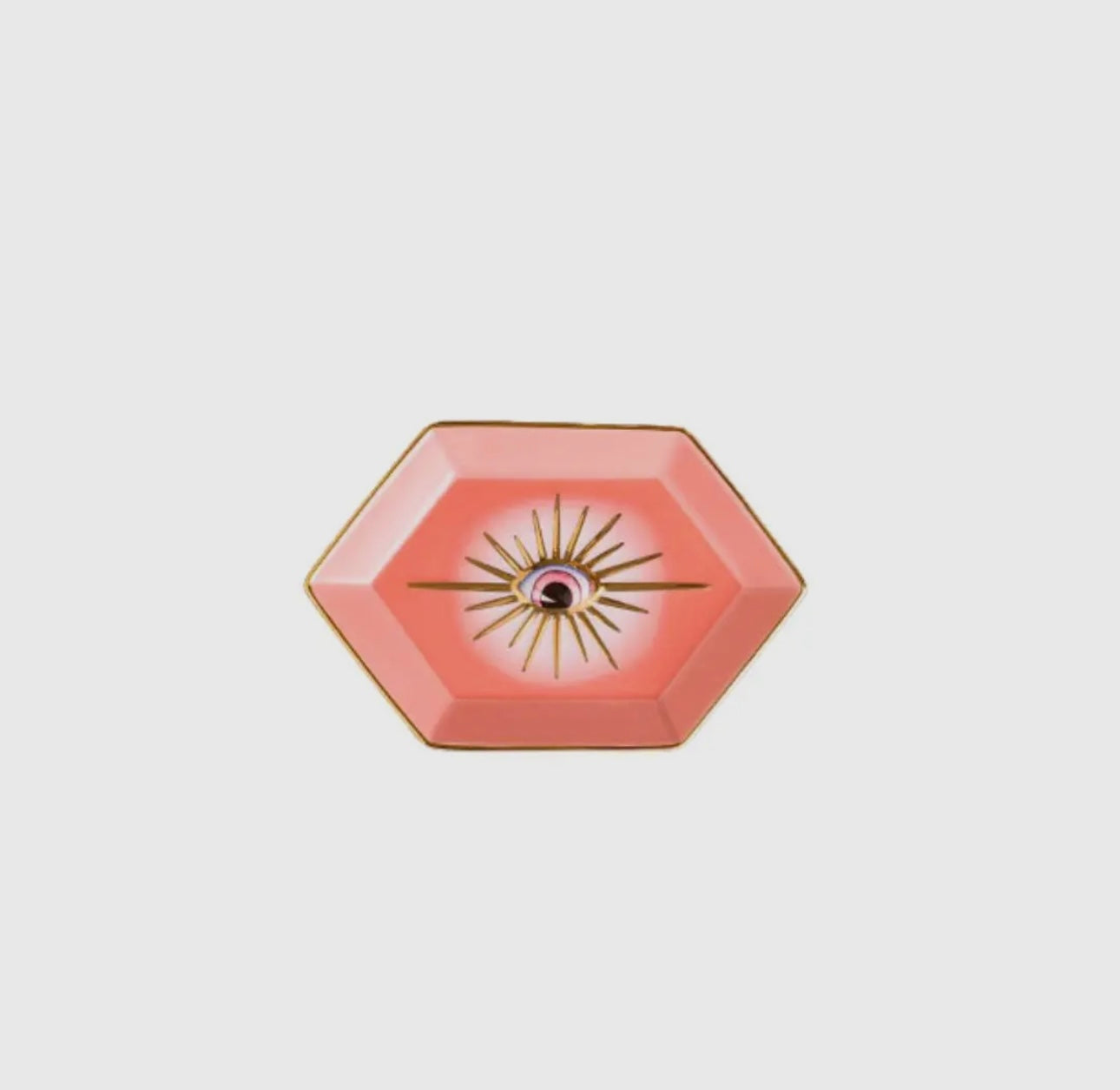 Evil Eye Trinket Tray in Pink