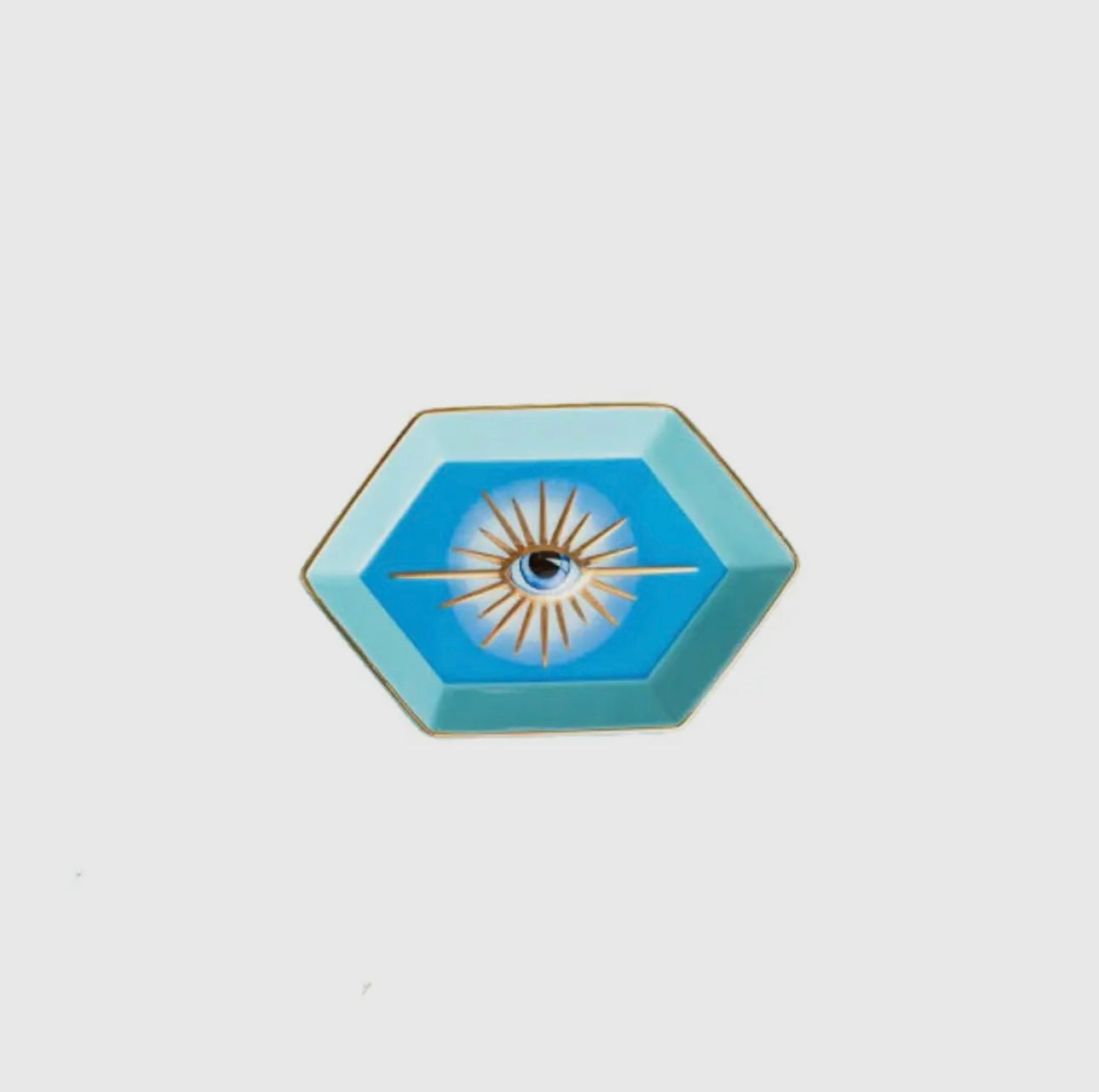 Evil Eye Trinket Tray in Blue