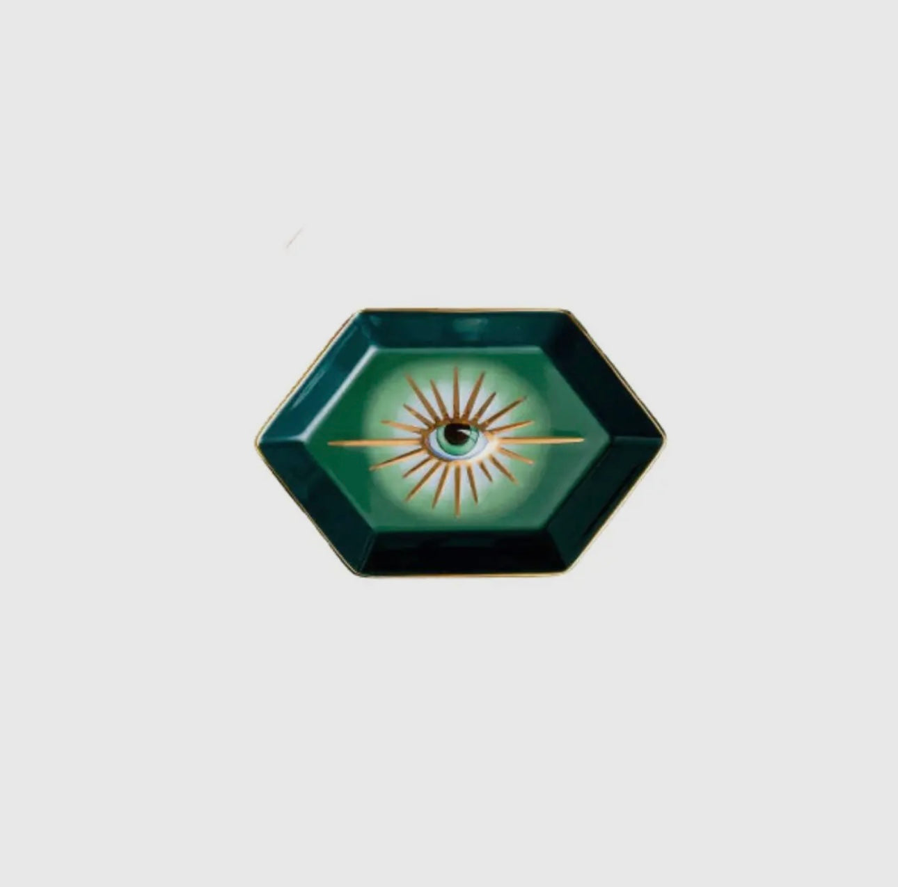 Evil Eye Trinket Tray in Green