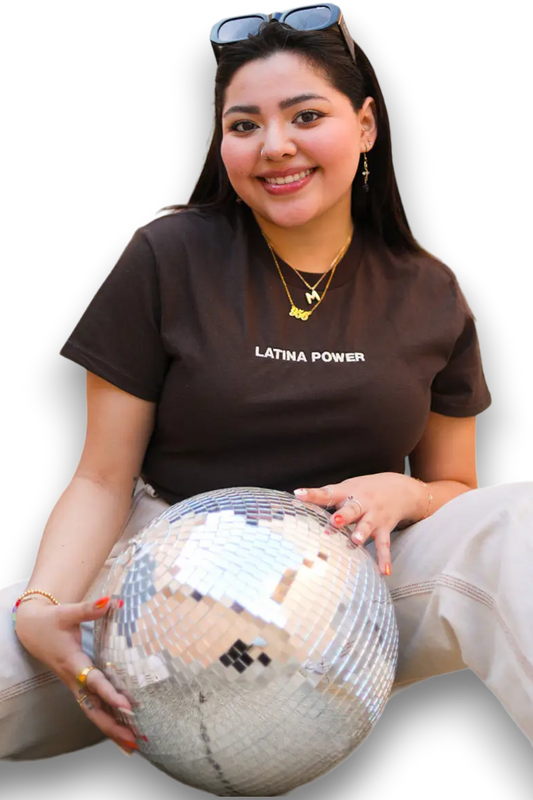 LATINA POWER EMBROIDERED TEE