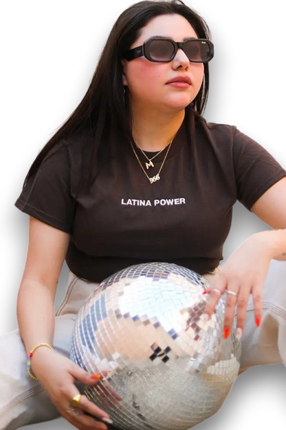 LATINA POWER EMBROIDERED TEE