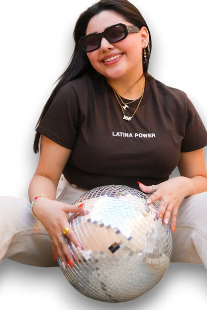 LATINA POWER EMBROIDERED TEE