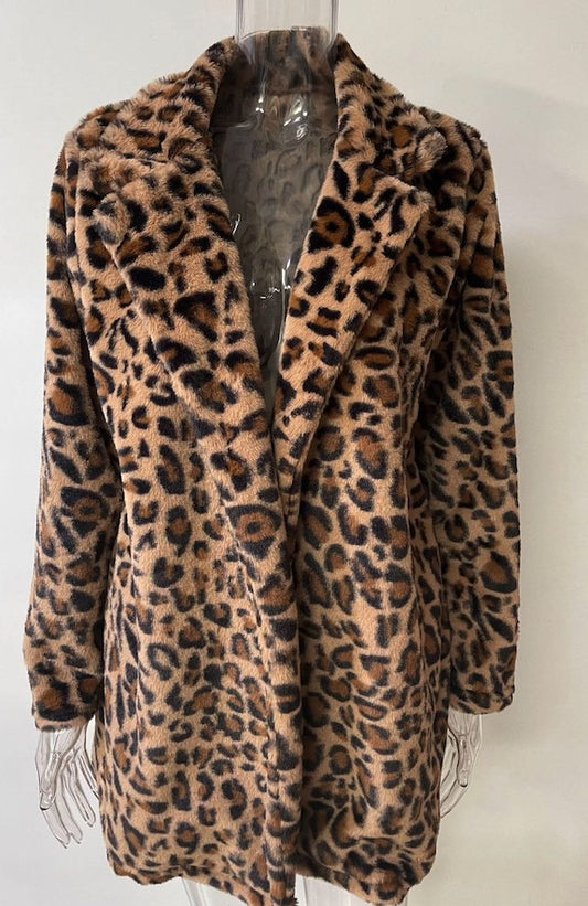 Fierce Fashion Leopard Coat